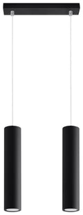 Aigostar LED pendant light Black LOOPEZ 2xGU10 socket, aluminium housing, 220-240V, IP20, CE RoHS