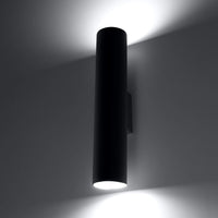Applique da parete LED Aigostar Nera LOOPEZ con 1x portalampada GU10 IP20 corpo in alluminio CE RoHS