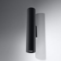 Applique da parete LED Aigostar Nera LOOPEZ con 1x portalampada GU10 IP20 corpo in alluminio CE RoHS