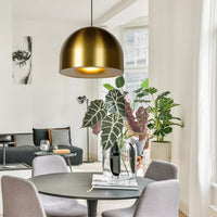 Lucide AKRON lampadario a sospensione Ø50cm, attacco E27, finitura Ottone Oro Opaco, IP20, alluminio, CE RoHS