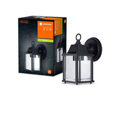 Ledvance ENDURA Classic Lantern Square S E27 applique da esterno Nero IP43 in alluminio pressofuso