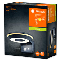 Ledvance Endura Style solare GLOW Sensore da Parete LED 3.6W 3000K IP44 Grigio Scuro Lampada da Esterno
