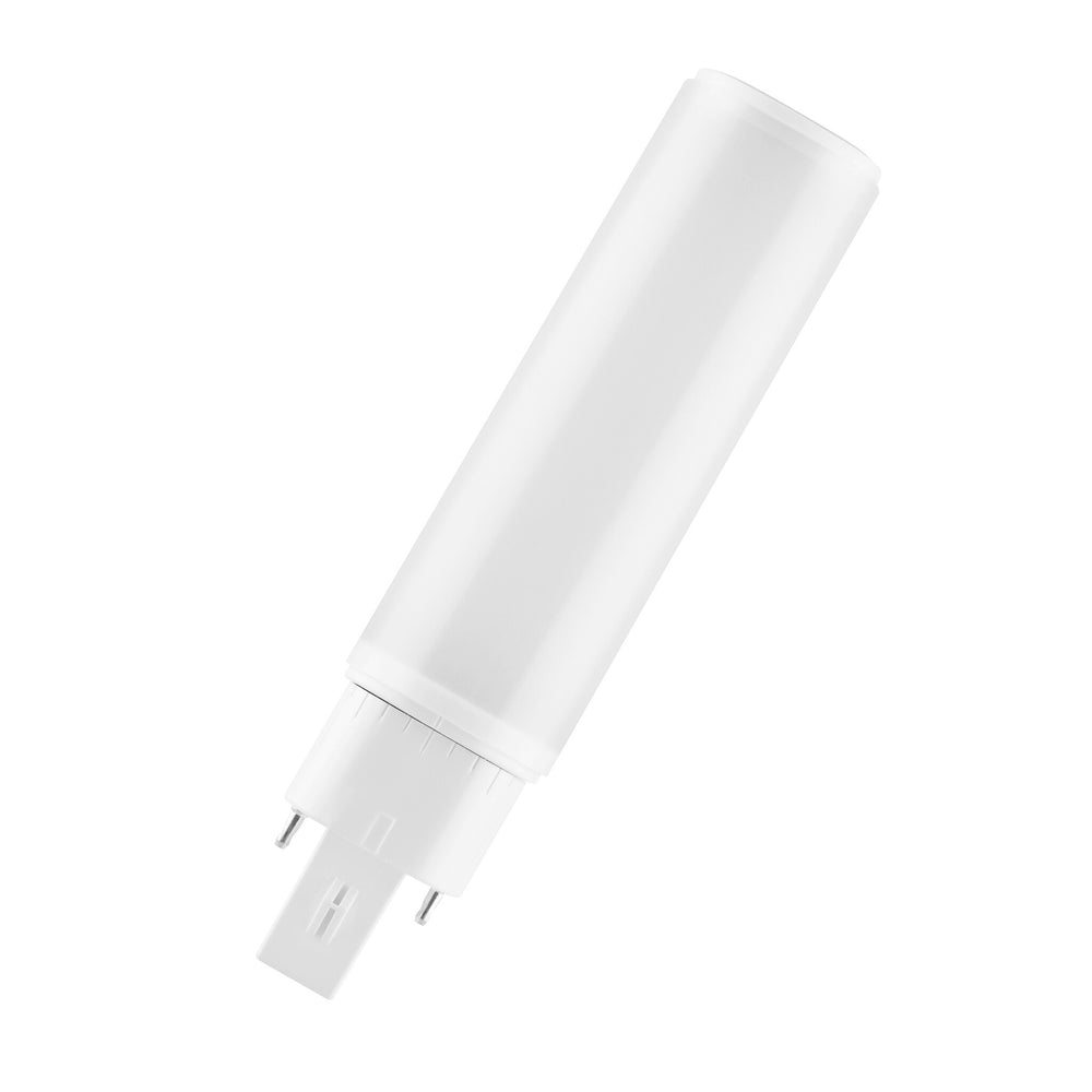 led pl-c dulux hf & ac mains v 6w 600 lumen utili 3000k g24q-1 sostituisce 13w