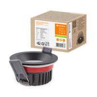 Faretto a LED da incasso resistente al fuoco Ledvance 8W 3000K dimmerabile IP65 Nero 90CRI fascio 36°