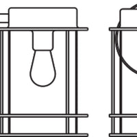 Ledvance ENDURA Classic Post Down E27 lampada da parete da esterno Acciaio Inox Vetro IP44 220-240V 60W max