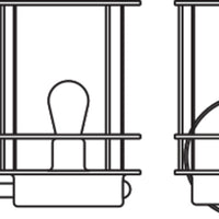 Ledvance ENDURA Classic Post Sensor Up E27 lampada da parete per esterni in acciaio inox IP44 con sensore di movimento e luce