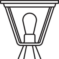 Ledvance ENDURA Classic Tradition 33cm Lanterna da Esterno E27 Nero/Oro IP44 Alluminio pressofuso