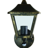 Ledvance ENDURA Classic Tradition Up Sensore Applique da Parete E27 Oro Nero Esterno IP44 Alluminio Pressofuso