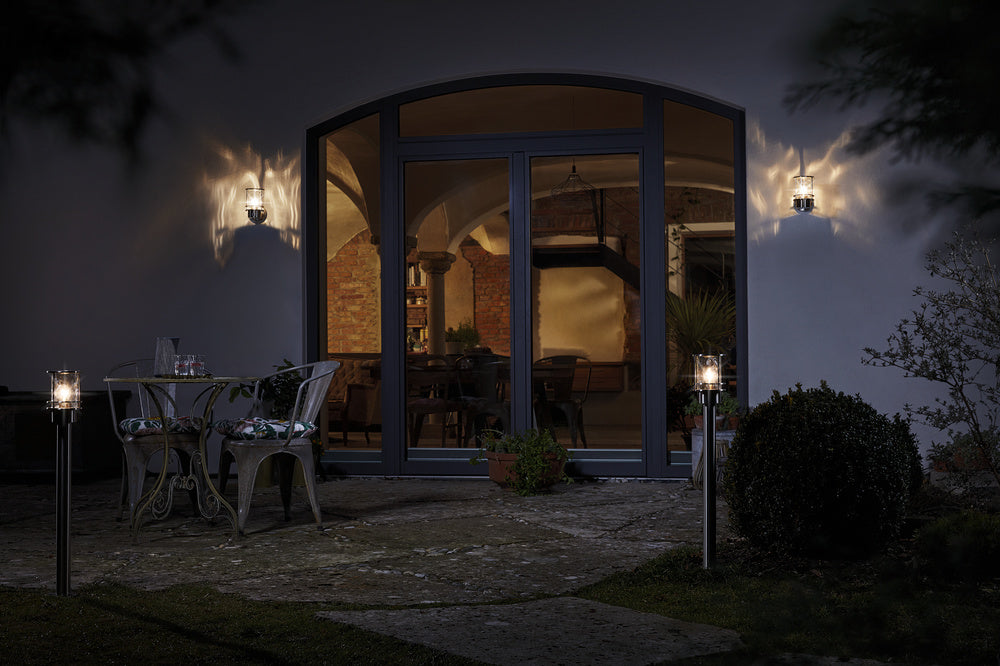 Ledvance ENDURA Classic Post 55cm E27 lampada da esterno in acciaio inox IP44 con diffusore in vetro