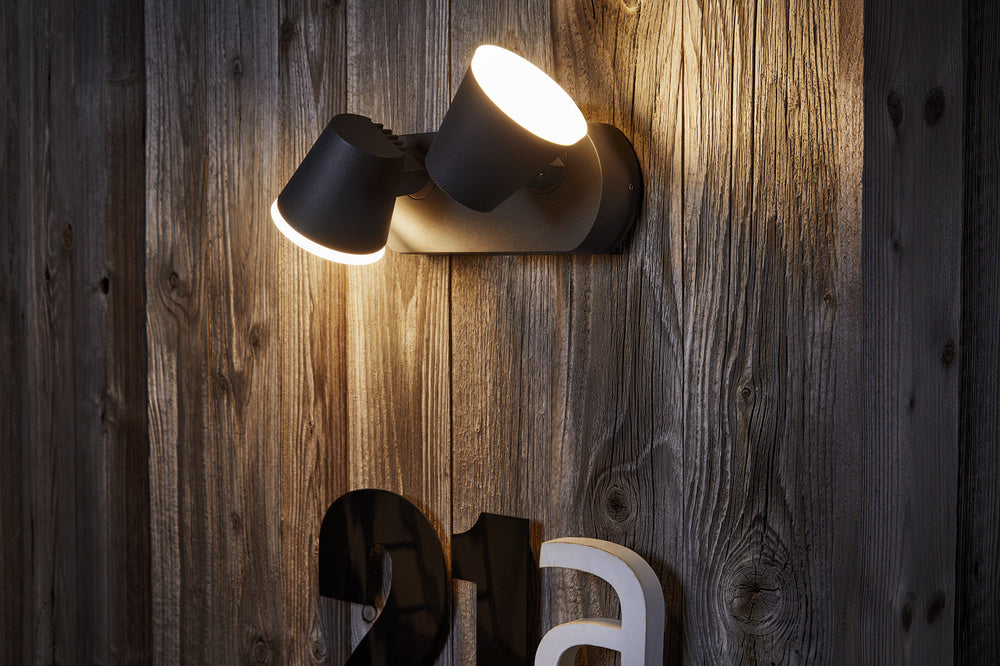 Ledvance ENDURA Style Midi Spot I lampada da parete LED 13.5W 3000K 800 lumen IP44 Grigio Scuro da esterno