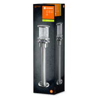 Ledvance ENDURA Classic Post 55cm E27 lampada da esterno in acciaio inox IP44 con diffusore in vetro
