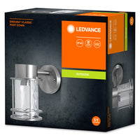 Ledvance ENDURA Classic Post Down E27 outdoor wall light Stainless Steel Glass IP44 220-240V 60W max