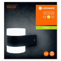 Ledvance ENDURA Style UpDown Puck Lampada da Parete LED 13W 3000K 980 lumen IP44 Grigio Scuro Esterno