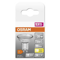 Ledvance Faretto LED GU10 2.6W 2700K 230 lumen 36° Argento Da Soffitto o Da Parete IP20