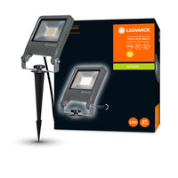 Ledvance ENDURA Garden Flood Spike Lampada LED da Esterno 20W 3000K 1700 lumen IP65 Grigio Scuro