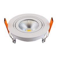 LCB LED recessed spotlight 95mm IP65 white 5W 420 lumen 2700K warm white