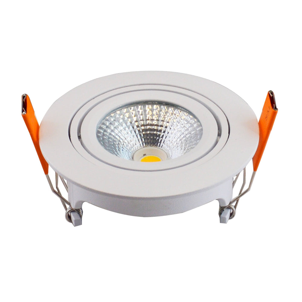 LCB LED recessed spotlight 95mm IP65 white 5W 420 lumen 2700K warm white