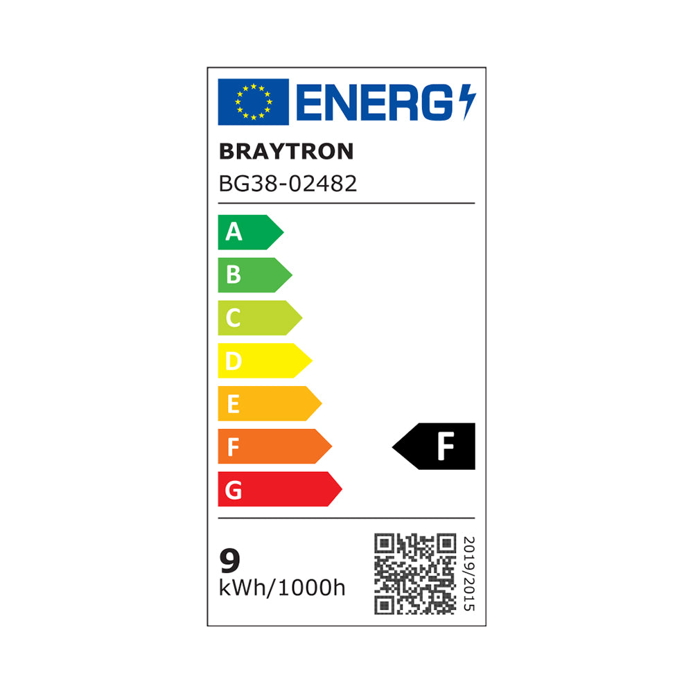 Braytron LED outdoor wall light 9W 900 lumen IP65 grey 38° beam angle