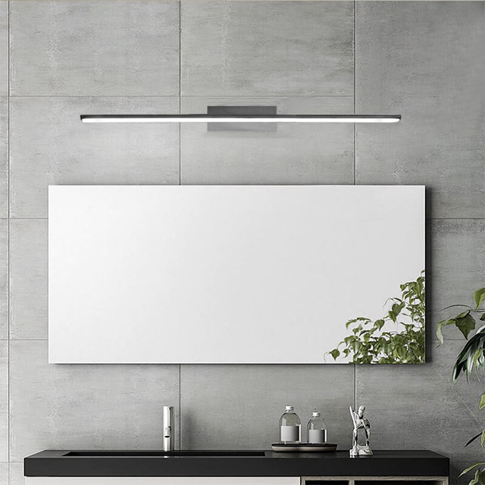 Lampada da specchio LED Braytron 12W, 900 lumen, CCT 3-in-1, IP44, alluminio nero, lunghezza 600 mm