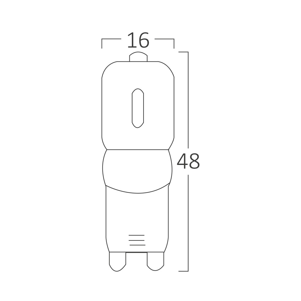 Lampadina LED Braytron G9 3W 3000K dimmerabile 260 lumen 220-240V 240° Bianco Caldo capsula IP20