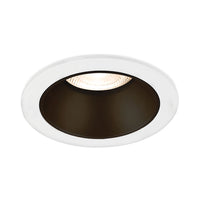 Braytron faretto LED da incasso GU10, max 35W, IP20, rotondo in alluminio Bianco-Nero, foro 85mm 70mm