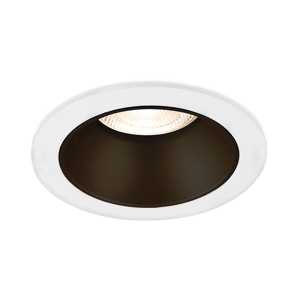 Braytron faretto LED da incasso GU10, max 35W, IP20, rotondo in alluminio Bianco-Nero, foro 85mm 70mm