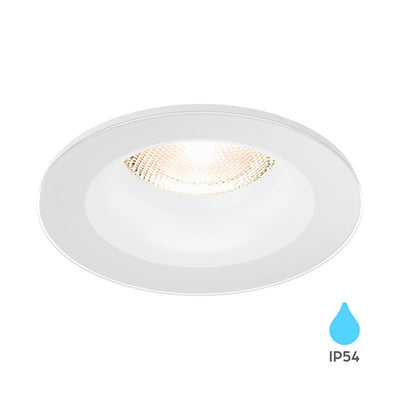 Faretto incasso LED Braytron, 7W, IP54, Alluminio Bianco, 89x35mm, attacco GU10, uso interno ed esterno