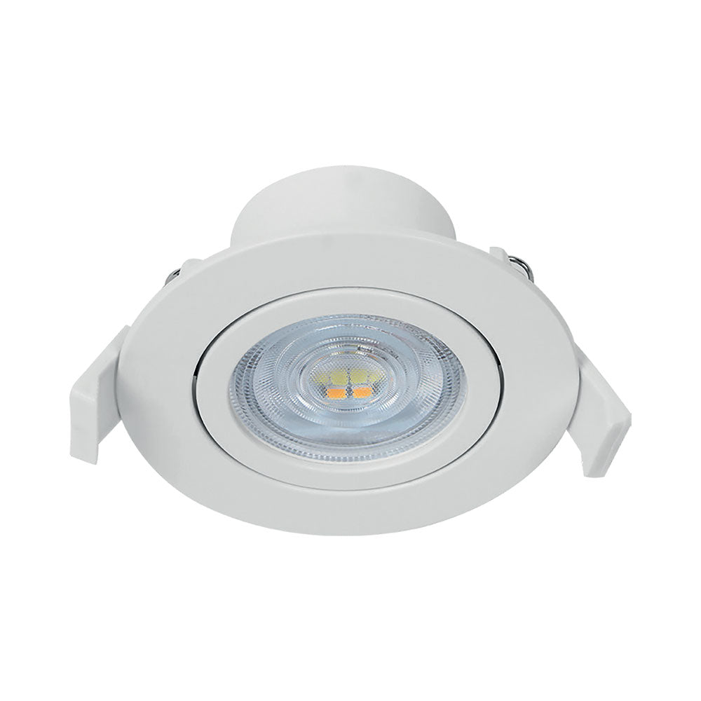 Faretto LED Braytron 7W 220-240V 3-in-1 CCT Dimmerabile Rotondo Bianco IP20 630 lumen Fascio 38°
