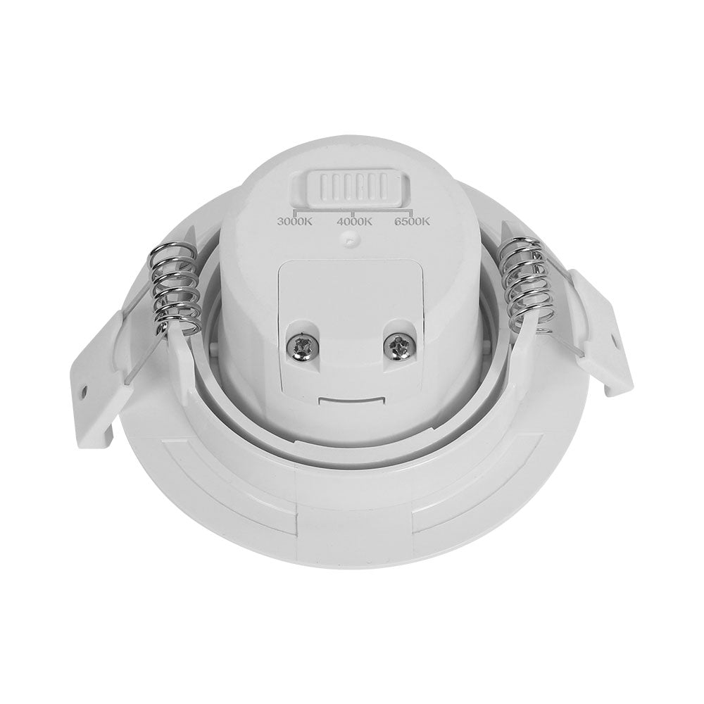 Faretto LED Braytron 7W 220-240V 3-in-1 CCT Dimmerabile Rotondo Bianco IP20 630 lumen Fascio 38°