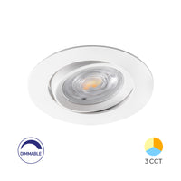 Braytron LED Spotlight 7W 220-240V 3-in-1 CCT Dimmable Round White IP20 630 lumens 38° Beam
