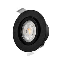 Braytron Faretto LED 7W Nero Rotondo 3-in-1 CCT Dimmerabile 220-240V 630 lumen IP20 38° Illuminazione da Interno