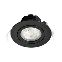 Braytron Faretto LED 7W Nero Rotondo 3-in-1 CCT Dimmerabile 220-240V 630 lumen IP20 38° Illuminazione da Interno