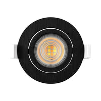 Braytron Faretto LED 7W Nero Rotondo 3-in-1 CCT Dimmerabile 220-240V 630 lumen IP20 38° Illuminazione da Interno