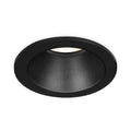 Braytron LED spotlight fixture, MR16 socket, 35W max, IP20 Black aluminium round recessed 85mm cutout 70mm