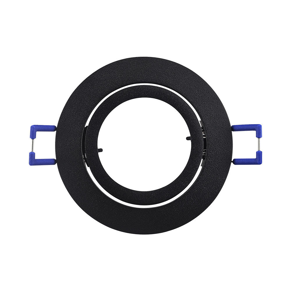 Faretti LED rotondo da incasso Braytron, alluminio nero, attacco MR16, max 35W, illuminazione interna IP20