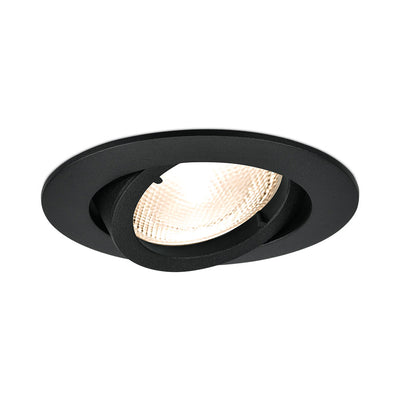 Faretti LED rotondo da incasso Braytron, alluminio nero, attacco MR16, max 35W, illuminazione interna IP20