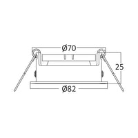 Faretti LED rotondo da incasso Braytron, alluminio nero, attacco MR16, max 35W, illuminazione interna IP20