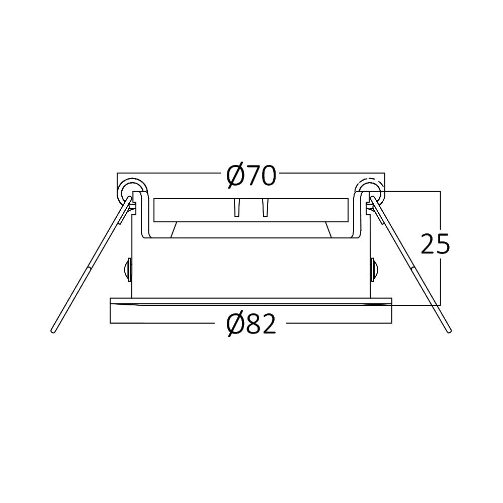 Faretti LED rotondo da incasso Braytron, alluminio nero, attacco MR16, max 35W, illuminazione interna IP20