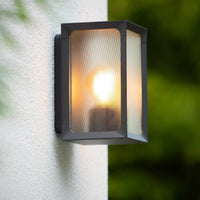 Lucide LED outdoor wall lamp cage with E27 fitting and IP44 rating
