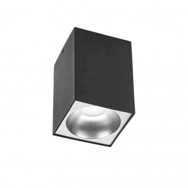 Spectrum LED ceiling spotlight cube matte black 95x95x138mm excl. LED spotlight for modern lighting