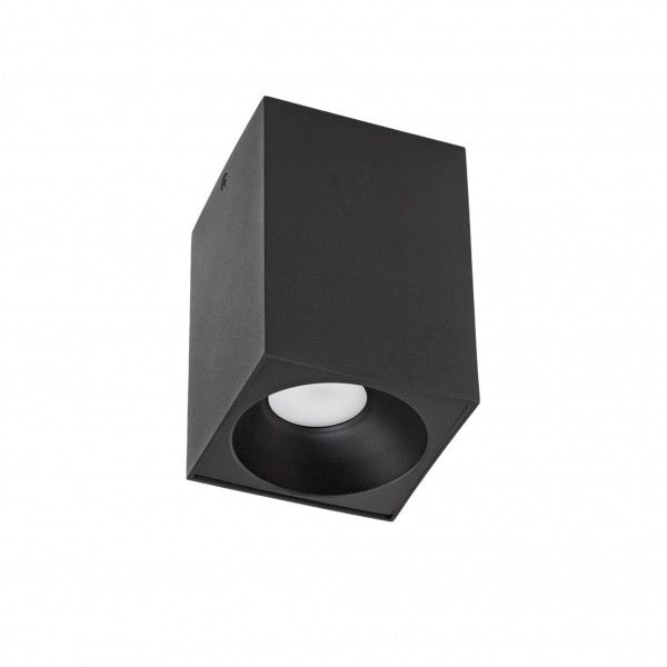 Spectrum LED ceiling spotlight cube matte black 95x95x138mm excl. LED spotlight for modern lighting