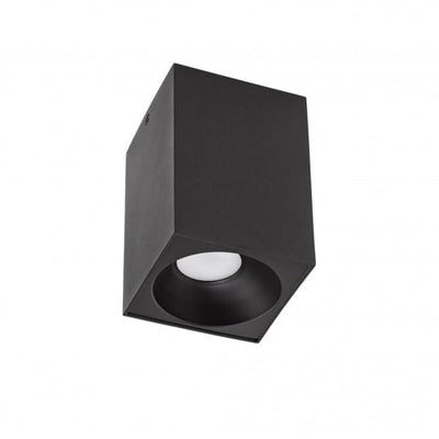 Spectrum LED ceiling spot Cube Black 95x95x138mm surface mount 230V housing excl. LED spot