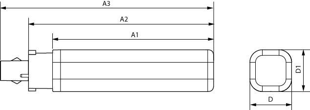 Philips CorePro LED PLC 6.9W 3000K G24d-2 2-Pin 220-240V sostituzione per CFL 18W, 700 lumen, fascio 120°