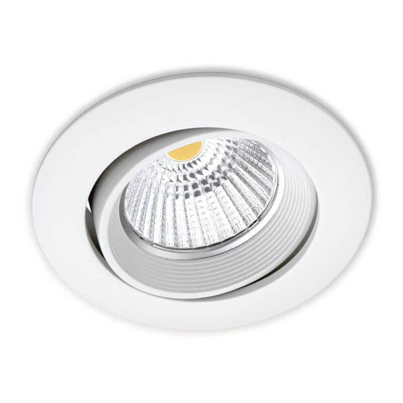Led recessed spotlight dimmable 7W replaces 70W 4000K clear white LCB