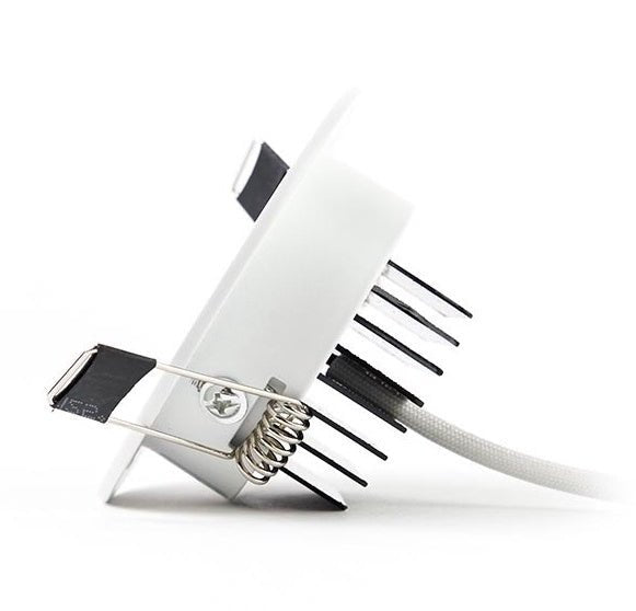 Faretto LED da incasso da 3W dimmerabile con luce bianca a 4000K, sostituisce 25W, inclinabile