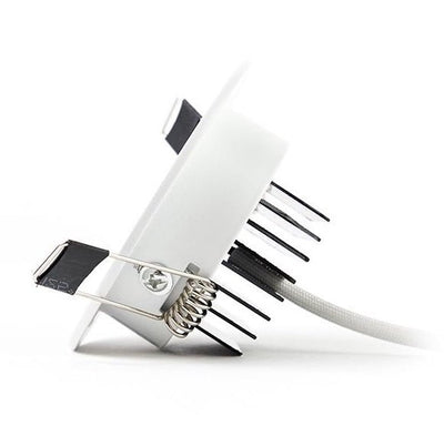 Faretto LED da incasso da 3W dimmerabile con luce bianca a 4000K, sostituisce 25W, inclinabile