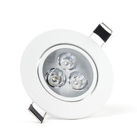 Faretto LED da incasso da 3W dimmerabile con luce bianca a 4000K, sostituisce 25W, inclinabile