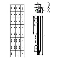 Philips WT060C LED waterproof batten 46W 6500K 5600 lumens 1500mm IP66 IK08 opal polycarbonate