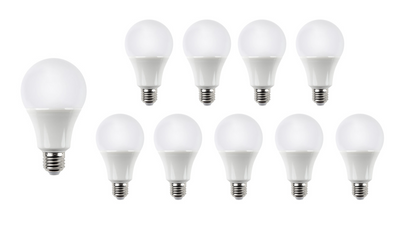Modee lampada LED E27 A60 10.5W 3000K 1521 lumen IP20 non dimmerabile confezione da 10 con garanzia 5 anni