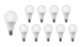 Confezione Spectrum E27 lampade LED 10x A60 10.5W 1521 lumen 3000K chip Philips 220-240V 120° CRI 80 IP20 CE RoHS
